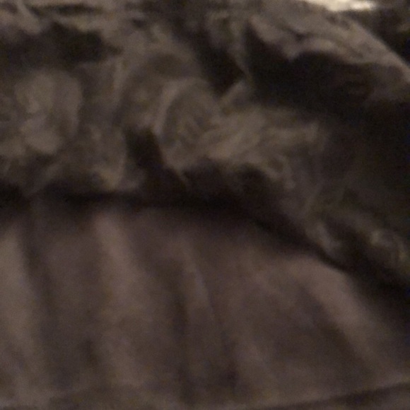 My Michelle size XXL black long sleeve top with lace overlay faux leather trim - Picture 5 of 9